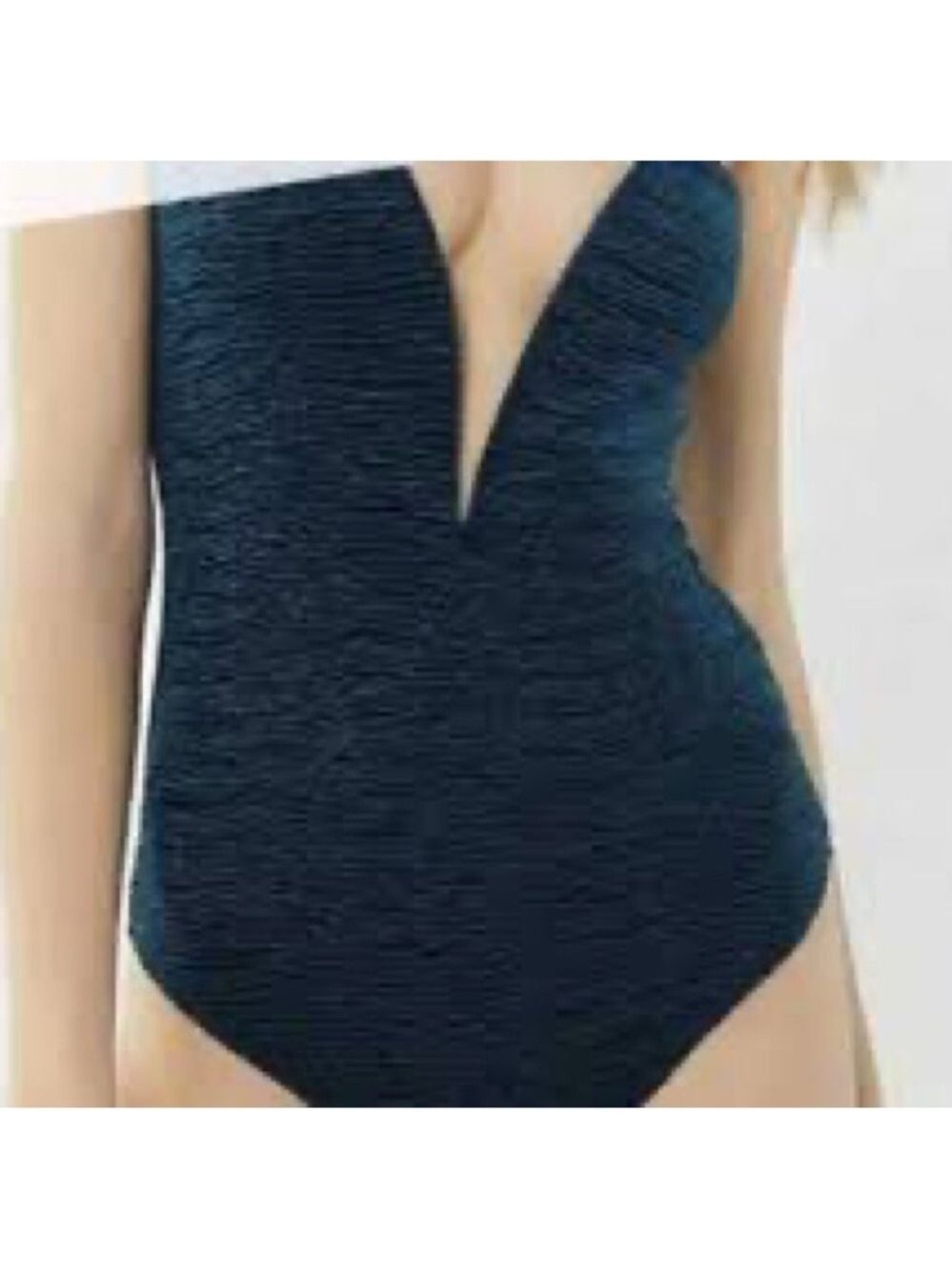 Urban Outfitters Velvet Plunge Bodysuit Teal XS